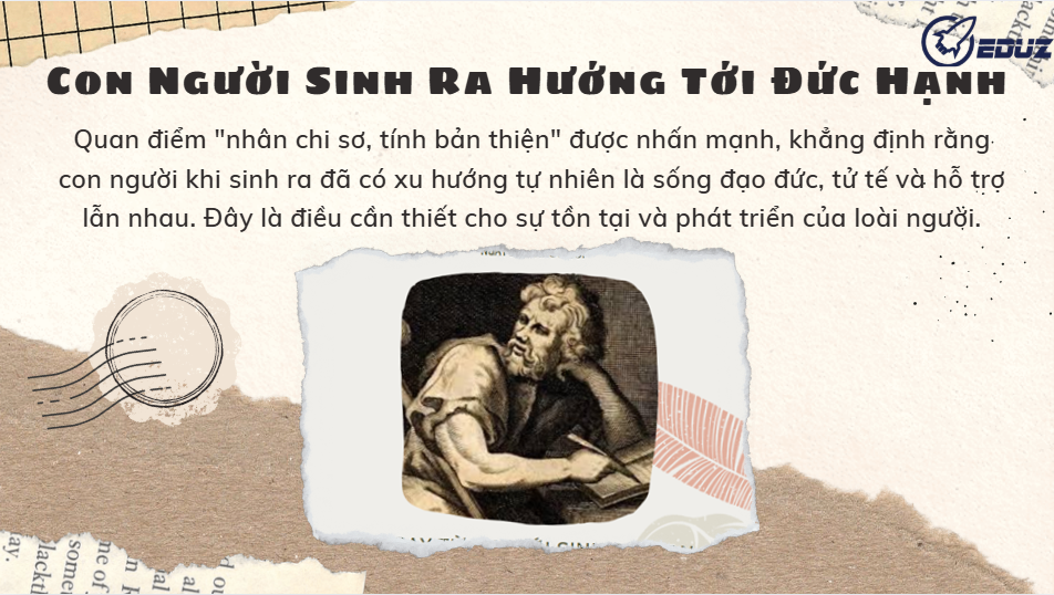1. Con người sinh ra hướng tới đức hạnh